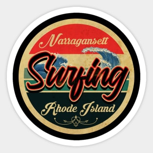 Narragansett, Rhode Island Surf Sticker